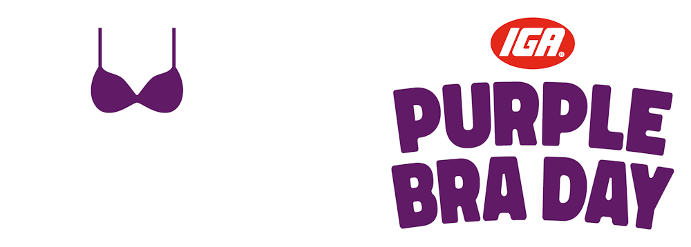 2025 IGA Purple Bra Day Logo