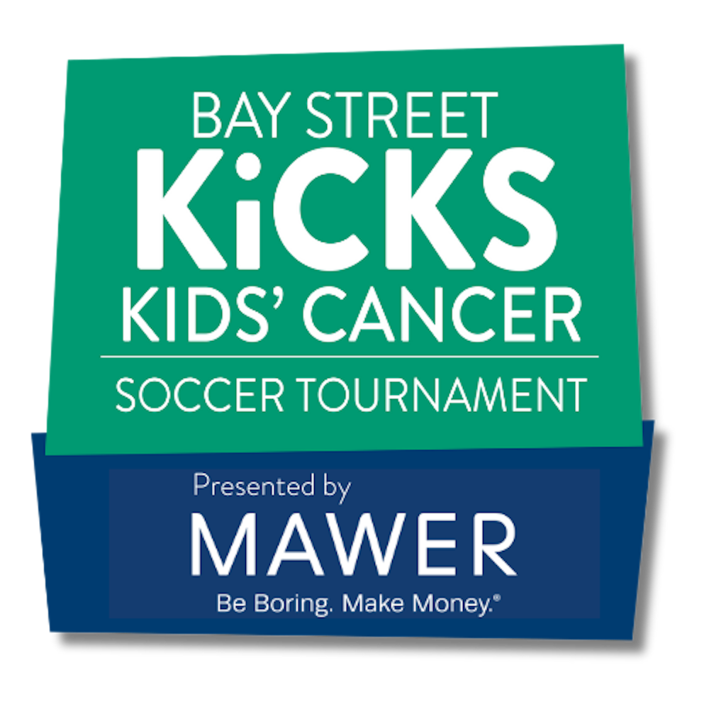 Bay Street Kicks Kids' Cancer 2025 Logo