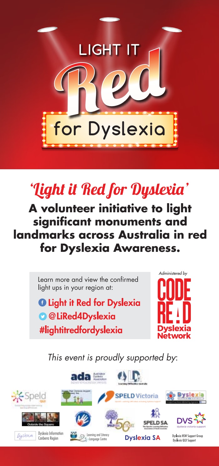 Dyslexia Awareness Campaign Upcoming >> Campaign Light It Red For Dyslexia Coderead Dyslexia Awareness Campaign Upcoming >> Campaign Light It Red For Dyslexia Coderead