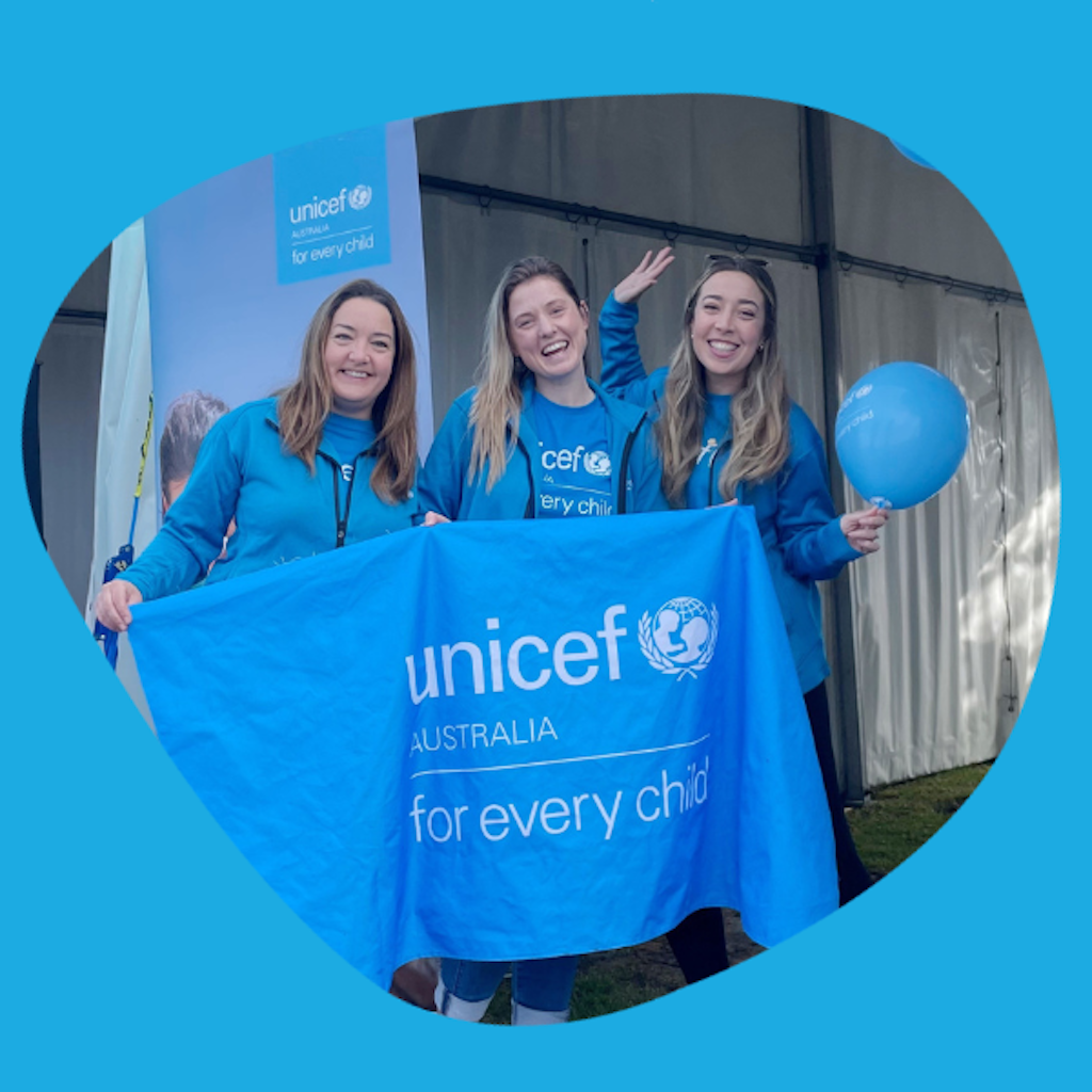 Team UNICEF at an event