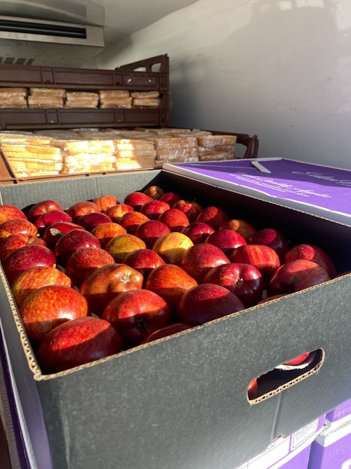provides a school with fresh fruit for a year
