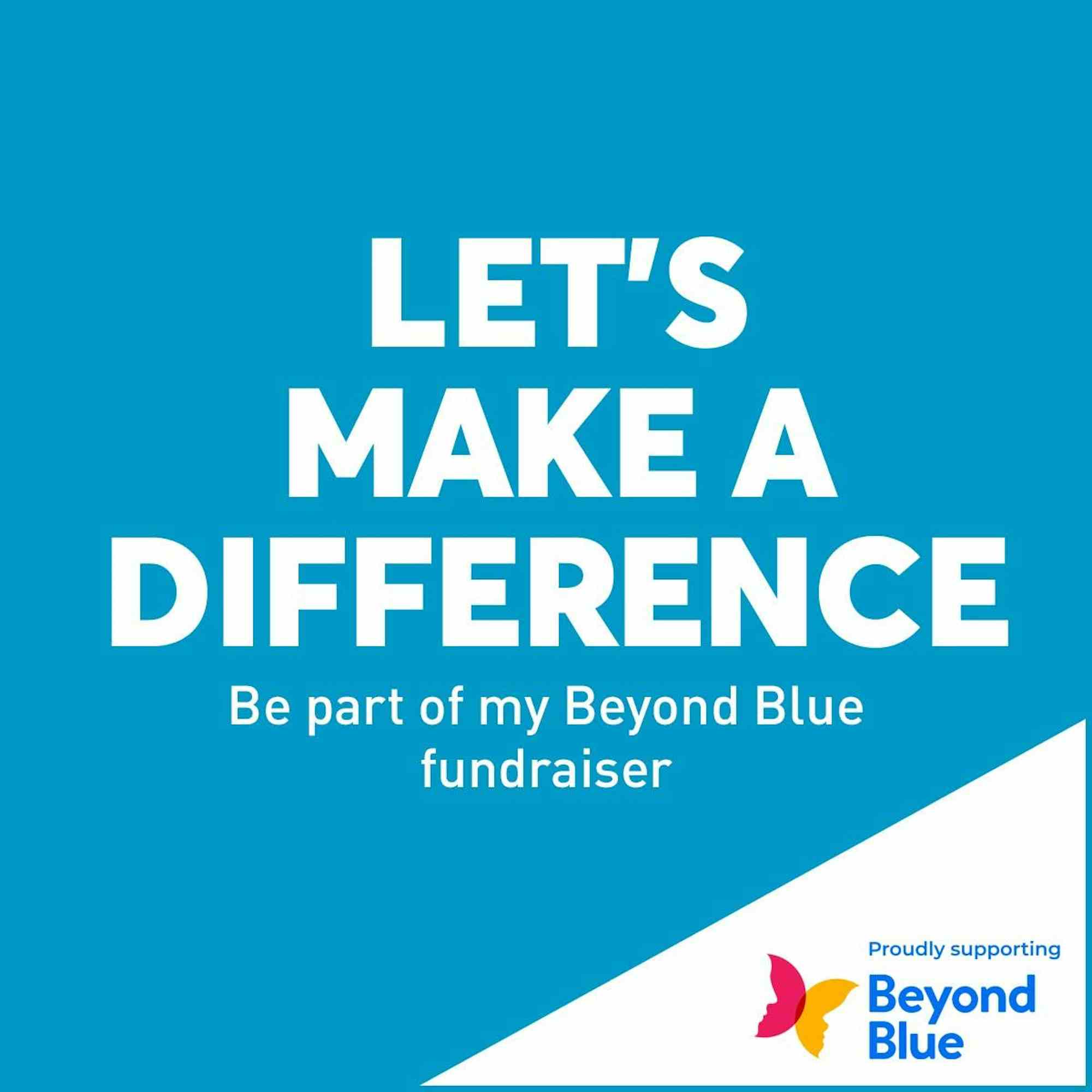 Let's make a difference square social media tile