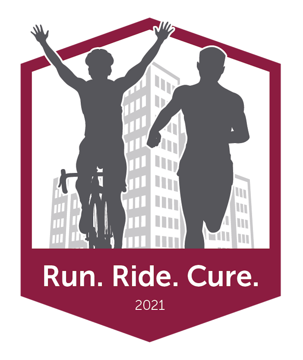iCMLf Run. Ride. Cure. 2021 Logo