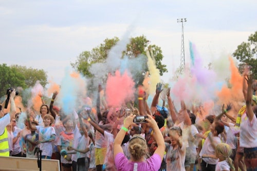 A small contribution will provide powder for a colour run in One Community
