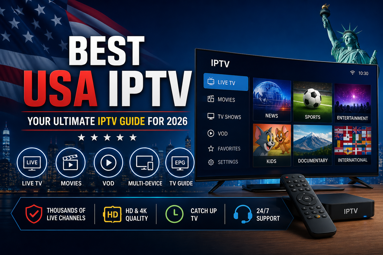 Best USA IPTV: Complete IPTV Guide for 2026
