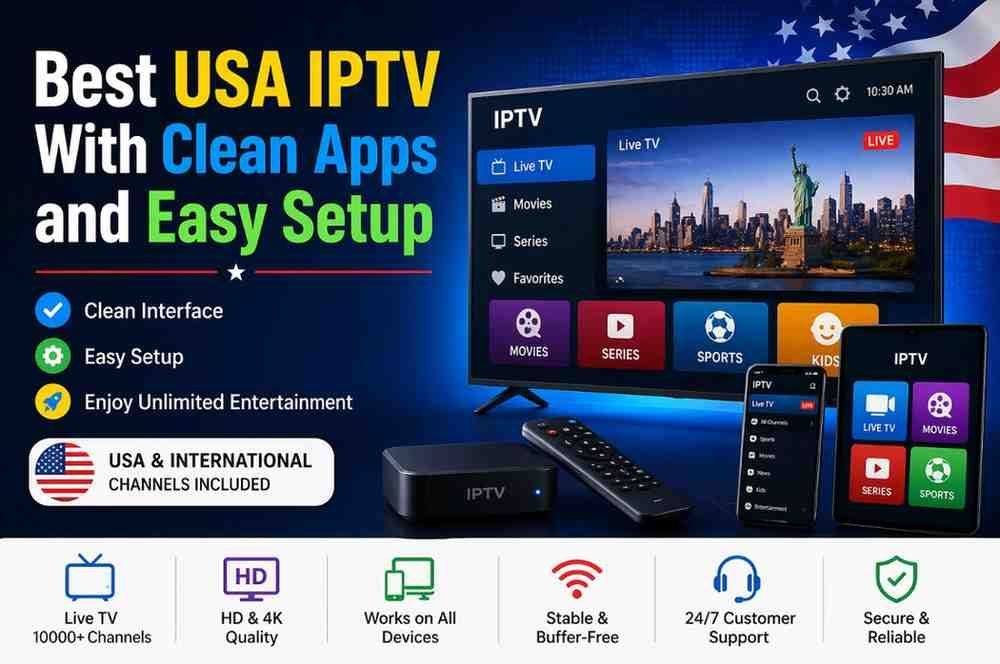A person using a remote control to navigate their IPTV service.