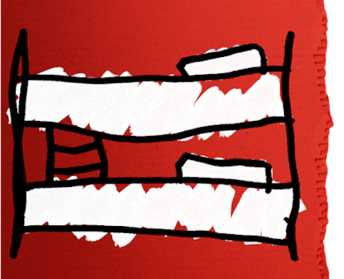 provides a set of bunkbeds